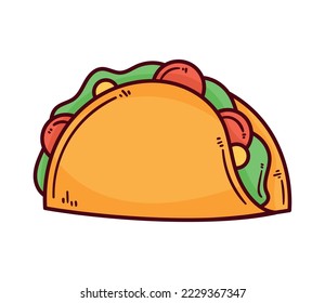 taco mexican fast food icon