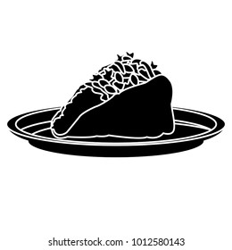 Taco mexican food