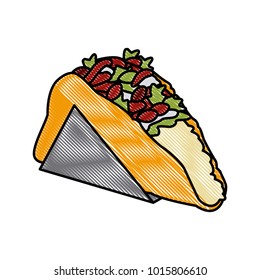 Taco mexican food