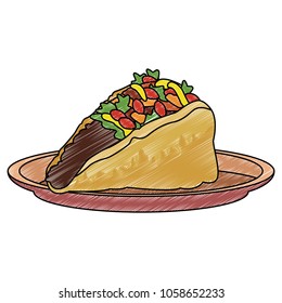Taco mexican food