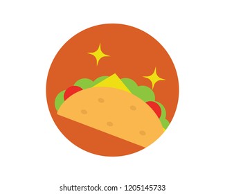 taco modern flat icon illustration vector,food flat icon illustration vector,taco food modern flat icon illustration vector