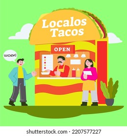 Taco National Taco Day Illustration Vector Graphics