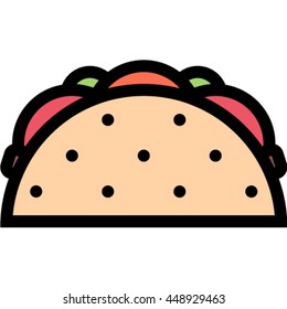taco outline icon