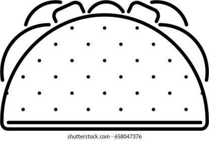 taco outline icon