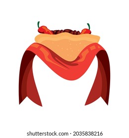 taco in a ribbon mexican food