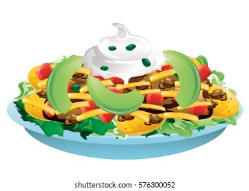 Taco Salad with avocados