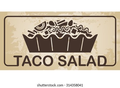 Taco Salad Vector