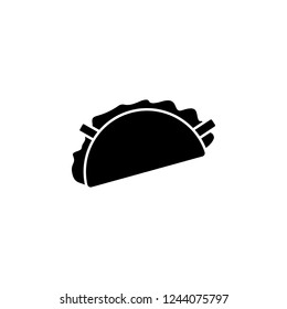 taco, sandwich icon. Simple glyph vector of food set for UI and UX, website or mobile application