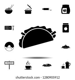 taco, sandwich icon. Simple glyph vector element of Food icons set for UI and UX, website or mobile application