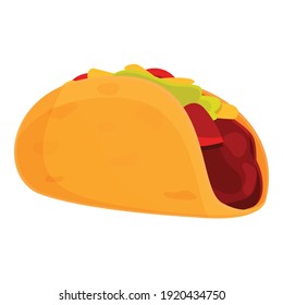 Taco sauce icon. Cartoon of taco sauce vector icon for web design isolated on white background