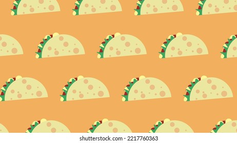 taco seamless patern background fast food