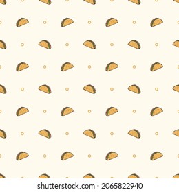 taco seamless pattern background vector