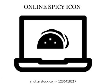 Taco search icon. Editable Taco search icon for web or mobile.