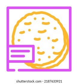 taco shells color icon vector. taco shells sign. isolated symbol illustration