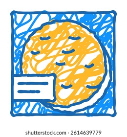 taco shells doodle icon sketch vector. taco shells sign. isolated symbol illustration