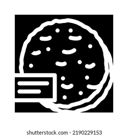taco shells glyph icon vector. taco shells sign. isolated symbol illustration