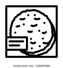 taco shells line icon vector. taco shells sign. isolated contour symbol black illustration