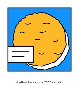 taco shells line icon vector. taco shells sign. isolated symbol illustration