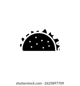 taco, tacos, ícone tortilla vetor
