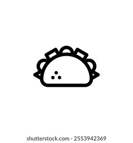 taco, tortilla icon design template