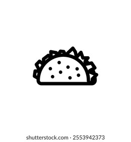 taco, tortilla icon design template