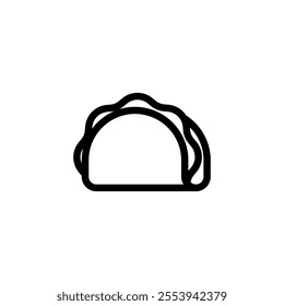 taco, tortilla icon design template