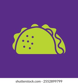 Taco trendy artwork gorgeous abstract vector illustration colorful applicative design.eps