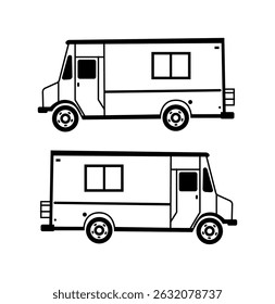 Taco Truck Illustration Collection Set