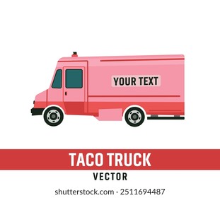 Taco Truck Illustration Vector Collection Set, Eye-Catching Taco Truck Vector Illustration for Themed Parties, Food Blogs, and Merchandising Isolated Outline Icon Set.