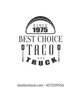 Taco Truck Label Design