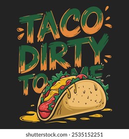 Taco T-shirt modelo de design taco amante taco partido taco