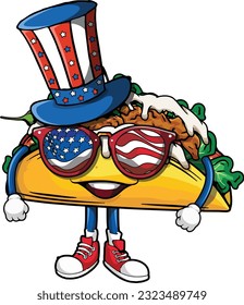 Taco USA Celebrating America And 4th Of July With The American Flag