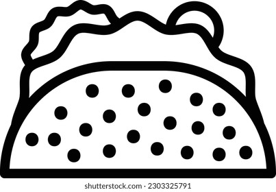 Taco Vector Icon Design Illustration