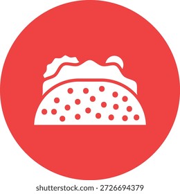 Taco Vector Icon Design Illustration