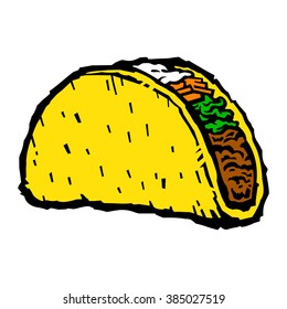 Taco vector illustration