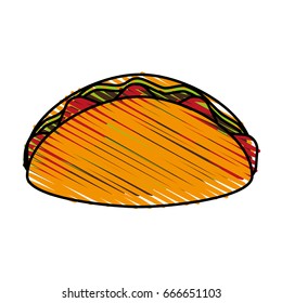 taco vector illustration