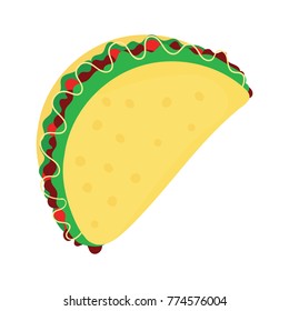Taco vector illustration