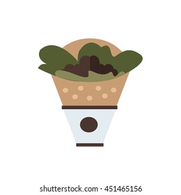 Taco vector to sale  brown color tone