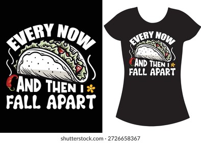 Taco Vector Typography t shirt design.