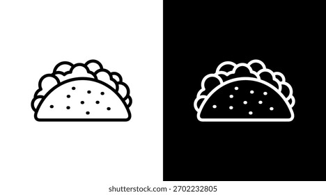 Taco White Icon Set Design