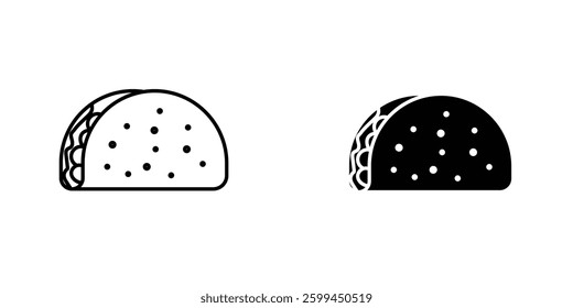 Tacoicons for ui. vector illustration