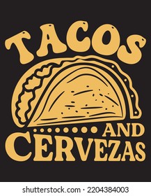 tacos and cervezas t shirt design