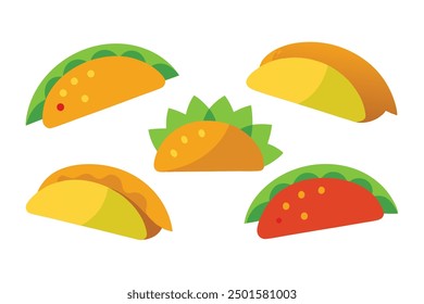 Tacos Color Art Depicting Savory Flavors and Spicy Ingredients