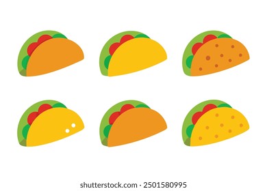 Tacos Color Art Featuring Traditional and Flavorful Mexican Tacos