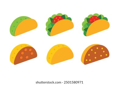 Tacos Color Art Illustration Celebrating the Joy of Taco Night