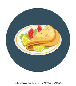 
Tacos Colored Vector Icon
