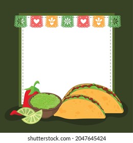 tacos delicious sauce and banner