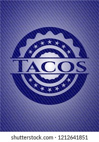 Tacos with denim texture