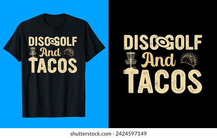 Tacos Disc Golf t-shirt designs