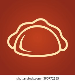 Tacos. Fast food vector icon. Color illustration.